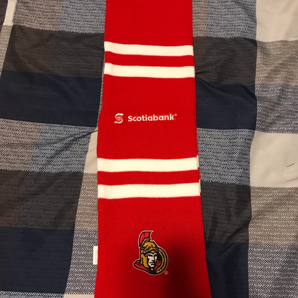 Ottawa Senators Red Striped Fan Scarf